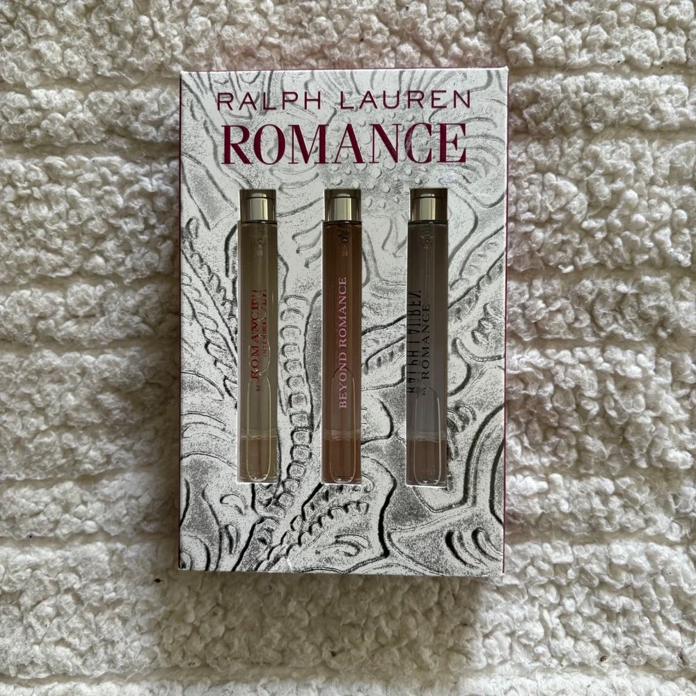 Ralph Lauren Romance 3 Piece Travel Spray Gift Set 10ml Beyond Intense EDP New - Picture 1 of 3